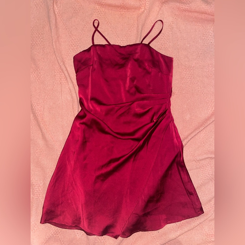 French Kiss Burgundy Dress